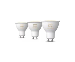Ampoule GU10 Philips Hue White Ambiance 400 lm Pack de 3 PAR16 Blanc