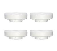 Ampoule GX53 LED 9W Blanc Chaud 2700K, 800LM, 180°, AC 220-240V, Remplace GX53 CFL & Halogène, GX53 Spot LED Encastrable pour Meuble Cuisine Armoire, non-dimmable, lot de 4