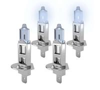 Ampoule H1 100W, VisionWhite Couleur 5500K Blanc Froid, Lot 4, Phares et Feux Croisement 12V