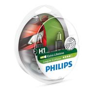 AMPOULE H1 12V 55W Philips LongLife EcoVision 12258LLECOS2 Set