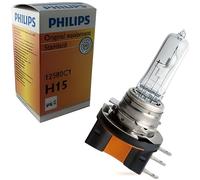 Ampoule H15 - Philips - 12580 - 55/15W - Halogène - PGJ23t-1