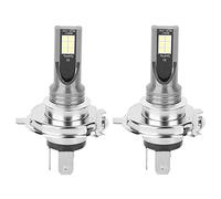 Ampoule H4 LED pour Moto, Phare Avant de Moto 1000LM 24W 6500-7500K Blanche Extrêmement Lumineux Conversion Kit Accessoires moto+ampoules led h1