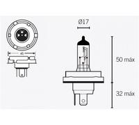 Ampoule H4 P45t 12v 60/55w Flosser 625545 Neuf Pour Auto Moto Scooter