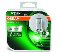 AMPOULE H7 12V 55W OSRAM Ultra Life Garantie de 4 ans 64210ULT-HCB Set
