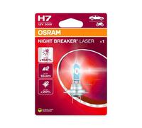 OSRAM H7 Ampoule projecteur longue portée 55W 3200K feu de route Halogène 64210NL-01B
