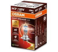 Ampoule H7 OSRAM Night Breaker® 220 - 64210NB220 - lampe de phare halogène, 1 lampe, white