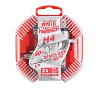 Ampoule Halogène Blanc 2X H4 12V 60/55W Effet Gaz Xénon P43T Set Boîte