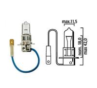 Ampoule Halogène Blanche Flosser H3 12v 100w Pk22s Rallye Pour Moto Scooter Auto