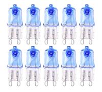 Ampoule halogène bleue G9 40W Ampoules halogènes Base bi-broche 230V 40 Watts Petit remplacement pour studio photo Galerie de plafond Cuisine Salle de bain Éclairage de la coiffeuse, 10PCS, 40W