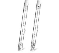 AMPOULE HALOGENE - Fleuve - Ampoules halogènes R7S 118mm 500W 230V 2800K 11000lm blanc chaud dimmables, lot de 2