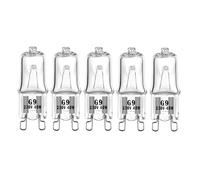 Ampoule Halogène G9, 110 V 230 V 60 W 5 Pièces Blanc Chaud 2700 K À Intensité Variable, Angle De Faisceau De 360°, Ampoule À Économie D'énergie Largement Utilisée Dans Les Salons, Salles À Manger, Ch