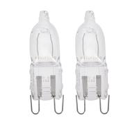 Ampoule halogène G9 2X40W verre transparent