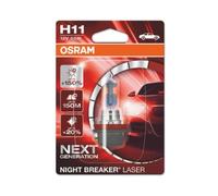 OSRAM H11 Ampoule projecteur longue portée 55W From 3400 to 4050K feu de route Halogène 64211NL-01B