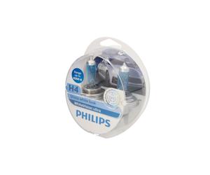 Ampoule halogène PHILIPS H4 WhiteVision Ultra 12V/60/55W, 2 pièce