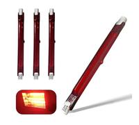 Ampoule Halogène R7s 118mm Dimmable, Ampoule Halogène Infrarouge R7s 200W, Tubes Halogène Chauffage Quartz 200Lm, Lumière Linéaire Économie D'énergie, Tubes Halogène de type J R7s 118mm, 4 paquets