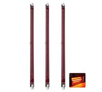 Ampoule Halogène R7S 254mm 1000W Dimmable, Ampoule Halogène de Type J 254mm, Équivalent Ampoule LED R7S 100W, 1000LM, Ampoule R7S Linéaire Double Extrémité, Ampoule Chauffage Infrarouge, 3 Paquets