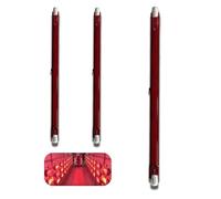 Ampoule Halogène R7s 254mm 1300W Dimmable Économie D'énergie Linéaire Lumière 1300Lm, R7s Ampoule Halogène Infrarouge Double Extrémité, 220V Tubes Chauffage Quartz, Sans Scintillement, CRI> 80, 3 Pcs