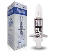 Ampoule halogène Superlite H1 12V 55W pour les phares principaux de la gamme Night Vision. Homologation E1 R37/03 et certification RoHs et CE. Durabilité et luminosité exceptionnelles.