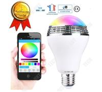 Ampoule Haut-parleur Bluetooth Connectée - TD® - E27 - LED - 9W - Intérieur - Couleur Blanc