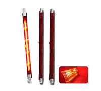 Ampoule Infrarouge 1000W Dimmable, Ampoule Chauffante Infrarouge R7s 1000W 254mm, 240V Lampe Halogène Chauffage Quartz 1000LM, Tubes Rubis de Patio pour Chauffage Heatmaster U3, 10mm Ø, Paquet de 3
