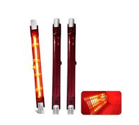 Ampoule Infrarouge 200W Dimmable, Ampoule Chauffante Infrarouge R7s 200W 118mm, 240V Lampe Halogène Chauffage Quartz 200LM, Tubes Rubis de Patio pour Chauffage Heatmaster U3, 10mm Ø, Paquet de 3