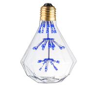 Ampoule Lampe Déco Diamant bleu E27 - Bleu