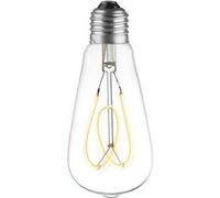 Ampoule lampe led filament spirale flower 4w verre clair st64 - multicolore Multicolore G