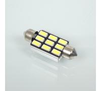 Ampoule Led 12v Blanche Type Navette C10w Canbus Rms Pour Auto Moto 39mm Neuf