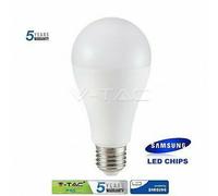 V-TAC Ampoule LED 17 W Bulb A65 Chip Samsung Pro Culot E27 3000 K
