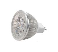 Ampoule LED 4 x 1 W GU5.3 MR16 12 V, blanc chaud, pour projecteur