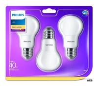 Ampoule LED 5.5W A60 E27 2700K blanc chaud blister 3