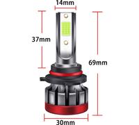Ampoule LED 9-30V 3000LM auto modifiée vert lime 9606/HB4 pour phare antibrouillard avant