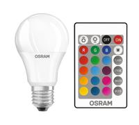 Osram Ampoule LED Retrofit RGBW E27 9W 2700 K équivalent à 60 W dépolie avec télécommande