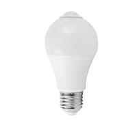 Ampoule LED à Détecteur de Mouvement 9 W, Lumière de sécurité du Crépuscule à L'aube Activée par le Mouvement, Corps Intelligent Infrarouge, Ampoule à Baïonnette Filetée E27 pour