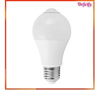 Ampoule LED à détecteur de mouvement - AKOZON - 9W - E27 - Extérieur/Intérieur - Aluminium