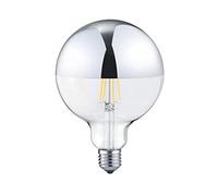 Ampoule LED à filament à intensité variable 7 W Ø 12,5 cm Chromé Pour culot E27