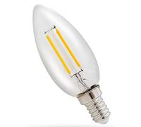 Ampoule LED à filament bougie C35 1 W E14 Transparent 110 lm 827 Blanc chaud 2700 K