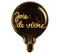 Ampoule LED à poser E27 Message in the Bulb Joie De Vivre Jaune 2 W