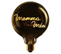 Ampoule LED à poser E27 Message in the Bulb Mamma Mia Jaune 2 W