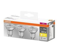 Ampoule LED à réflecteur PAR16, GU10 - blanc chaud- lot de 3 pièces