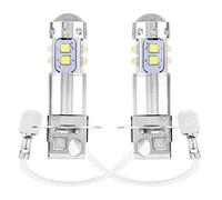 Ampoule LED antibrouillard H3, 2 pièces LED Universelle 6000k-6500k Super Brillante Blanche Ampoule 12v-24v DC 50w Voiture Conduite antibrouillard Lampe Remplacement Aluminium matériel H3 Ampoule LED