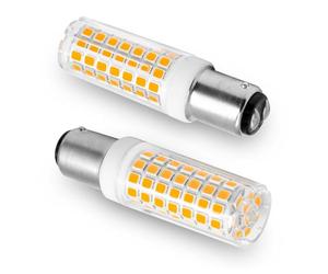 Ampoule LED B15D 6W Dimmable Remplacement de l'ampoule halogène Osram Halolux Ceram 60W B15D, pas de scintillement, 230V, 600 lumens, blanc chaud 3000K, angle de rayonnement de 360°, pack de 2