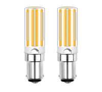 Ampoule LED B15d à intensité variable, 7 W, remplace l'ampoule halogène Osram Halolux Ceram 75 W, 230 V CA, 2700 K blanc chaud, pour plafonniers, lampadaires et appliques murales, lot de 2