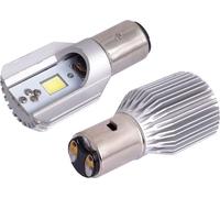 Ampoule LED BA20d 10-36V 6W 2x COB 6000K 1pc