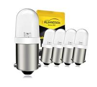 Ampoule LED BA9S 6V blanche 5-pack - 150LM COB pour voitures anciennes | Lampe T4W 1895 6000K 150LM basse tension pour motos anciennes, trains miniatures et voyants de tableau de bord