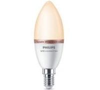 Ampoule LED bougie connectée PHILIPS - WIZ - EyeComfort - dimmable - 4,9W - 470 lumens - E14 - 93207 G