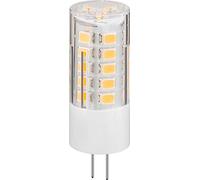 Ampoule LED compacte goobay 3 W, G4, remplace une ampoule à incandescence de 35 W, blanc chaud, angle de rayonnement 300°, 80 Ra, 360 lm, 3000 K - pour spots encastrés/plafonniers 77428