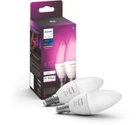 Philips Ampoule LED connectée Hue White & Color Ambiance E14 Bluetooth pack de 2