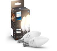 Ampoule LED connectée PHILIPS HUE E14 White Flamme pack de 2