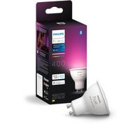 Philips Hue White and Color Ambiance, Ampoule connectée GU10, lumière Blanche et Couleur, Compatible Bluetooth, contrôle Vocal avec Alexa, Apple Home et Google Assistant, Blanc